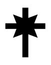 The scientology cross icon Royalty Free Stock Photo