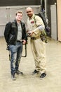 Series of photography at comic con convention, on Ghostbuster like people