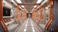 scifi futuristic corridor.