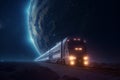 Scifi train future. Generate Ai