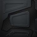 scifi wall. black carbon fiber wall and black mesh. metal background