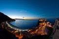 Scilla in the blue hour. Royalty Free Stock Photo