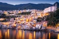 Scilla, Italy on the Port at Dusk