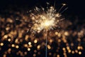Scintillating Sparkler newyear. Generate Ai Royalty Free Stock Photo