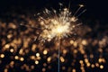 Scintillating Sparkler newyear. Generate Ai