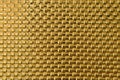 Scintillation pattern of golden woven metal bars