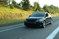 Scion tC driving on the Highway