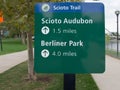 Scioto Trail Sign Royalty Free Stock Photo