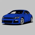 Scirocco R Blue Royalty Free Stock Photo