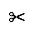 Scissor Icon In Flat Style Vector For Apps, UI, Websites. Black Icon Vector Illustration Royalty Free Stock Photo