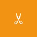 Scissors icon illustration isolated vector. Royalty Free Stock Photo