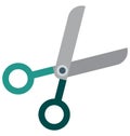 Scissor Isolated Color Vector Icon