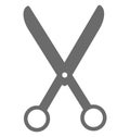 Scissor Isolated Vector Icon for Sewing and Tailoring