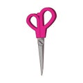 Scissor school utensil isolated symbol