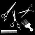 Scissors adnd combs