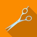 Scissors.Barbershop single icon in flat style vector symbol stock illustration web. Royalty Free Stock Photo