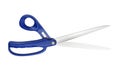 Scissors WIth Blue Handle Royalty Free Stock Photo