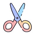 Scissors clip art idea design for school supplies clip arts, generative AI Royalty Free Stock Photo