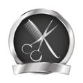 Scissors and comb for beauty salon and hairdresser vector