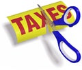 Scissors cut high unfair Taxes