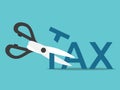 Scissors cutting tax