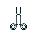 Scissors equipment medical icon line