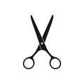 Scissors graphic icon isolated on white background Royalty Free Stock Photo