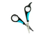 Scissors for grooming animals isolated on a white background