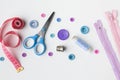 scissors haberdashery colourful accessories. High quality photo