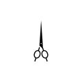 scissors for a hairstyle icon. Element of barber shop for advertising signs, mobile concept and web apps. Icon for website design Royalty Free Stock Photo