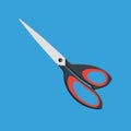 Scissors icon. Flat design. Vector illustration.