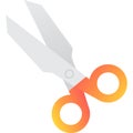 Scissors icon flat vector symbol shear supplies