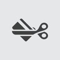 Scissors icon illustration Royalty Free Stock Photo