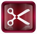 Scissors icon red