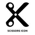 Scissors icon vector isolated on white background, logo concept Royalty Free Stock Photo