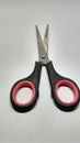 Scissors isolated on black background
