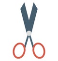 Scissors Isolated vector icon editable Royalty Free Stock Photo