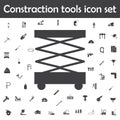 Scissors lift icon. Constraction tools icons universal set for web and mobile