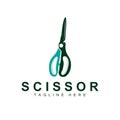 Scissors Logo Design, Barbershop Shaver Vector, Babershop Scissors Brand Illustration