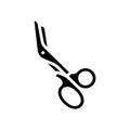 scissors medical glyph icon vector illustration