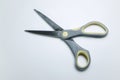 scissors office small workers. with soft rubber handles, on white background Royalty Free Stock Photo