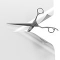 Scissors and paper Royalty Free Stock Photo