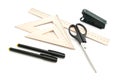 Scissors, ruler and other stationery