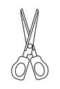 Scissors school supply isolated icon