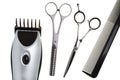 Scissors, scissors tapering, machine for hairstyle