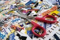 Scissors and Scrapbooking Royalty Free Stock Photo