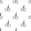 Scissors seamless pattern. Vector background for textile, wrapping paper, print, web design, wallpaper
