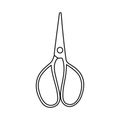 Scissors for sewing isolated on white background. Vector icon isolated on white.