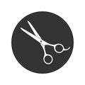 Shears for hair cutting sign