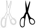 Scissors silhouette - hairdressing tools